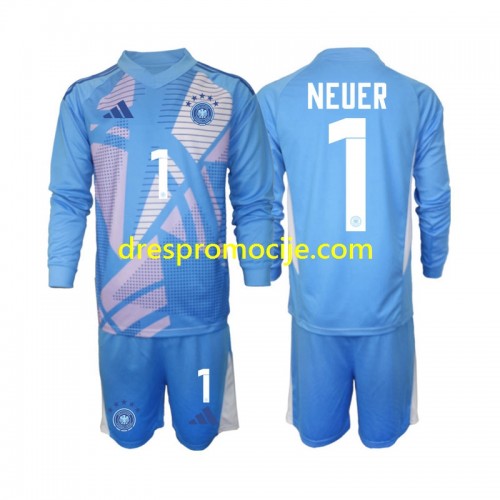Njemačka Manuel Neuer 1 Dres Golmanski Dječji Četvrta 2024/2025 Dugim Rukavima Njemačka Manuel Neuer 1 Dres Golmanski Dječji Četvrta 2024/2025 Dugim Rukavima